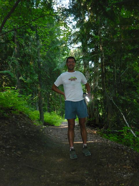 P1000593.JPG - Running along Old Stumpy Trail in Fernie, BC.