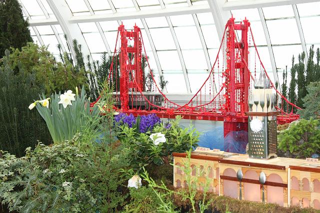 IMG_1295.JPG - The model building and bridge are made from recycled junk.
